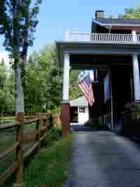 leaning pier before