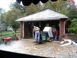 pouring new garage floor